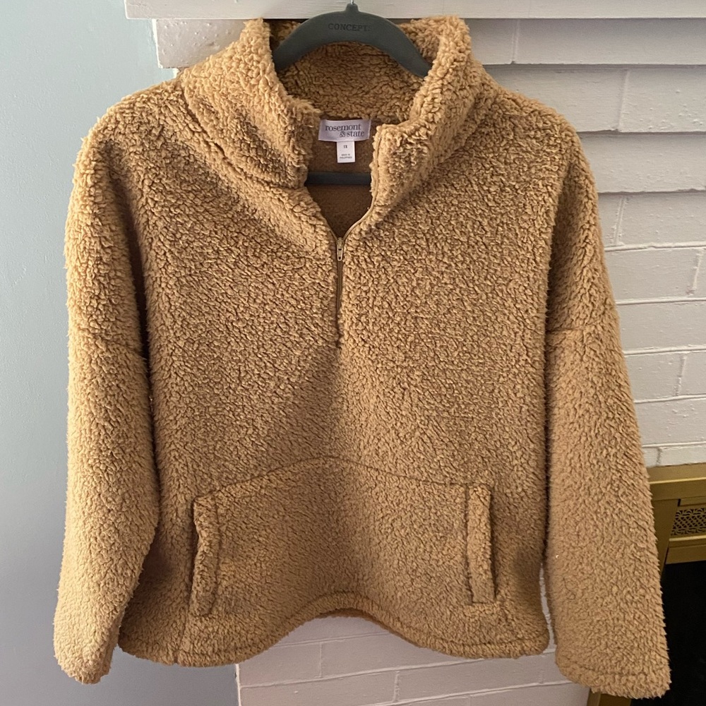 NWT Sz 1x Rosemont & State Half Zip Pull Over